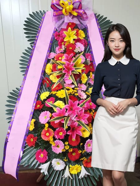 HW컨벤션센터 웨딩홀 3단화환 기본형